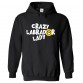 Crazy Labrador Lady Classic Unisex Kids and Adults Pullover Hoodie for Dog Lovers